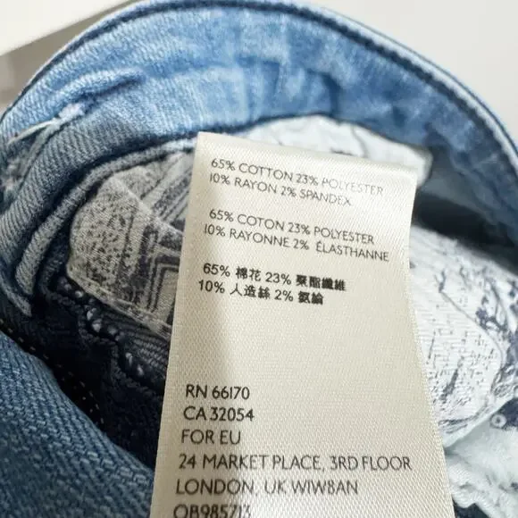 Pilcro & The Letterpress Size 28 Jeans High Rise Denim Leggings by Anthropologie - Picture 7 of 8